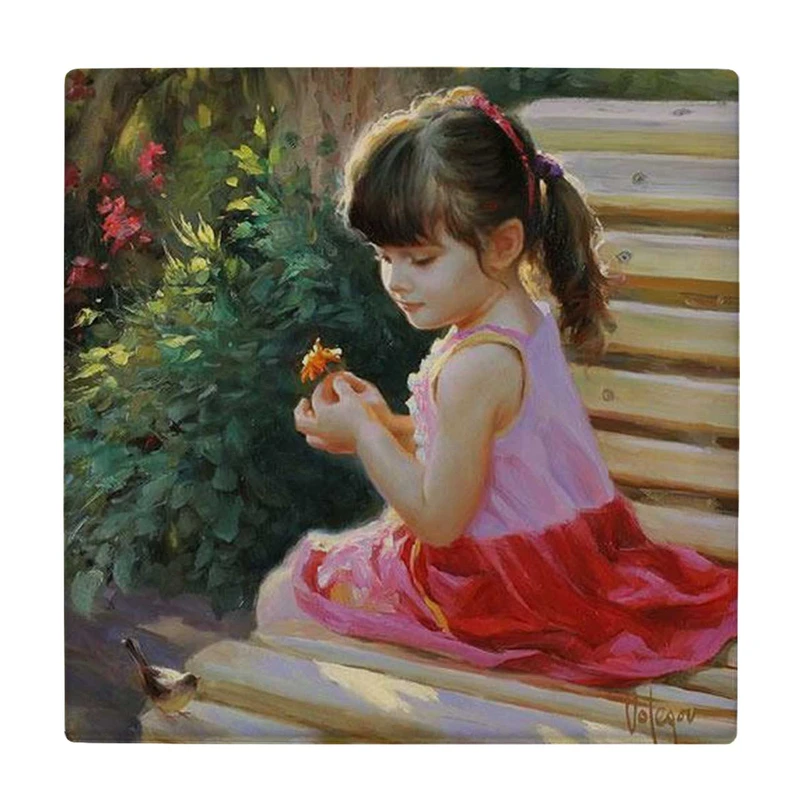  زیر لیوانی طرح دختر بچه و پرنده کد    3611984_1479