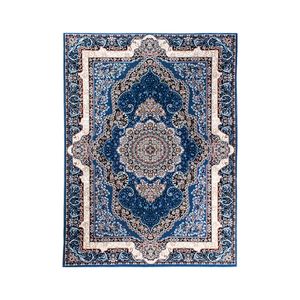 نقد و بررسی فرش ماشینی زانیس مدل سنتی طرح اصفهان زمینه آبی توسط خریداران