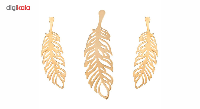 نیم ست طلا 18 عیار زنانه ماهک مدل MS0023