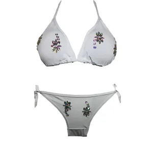 مایو زنانه گالری تویین طرح Colorful Flowers کد T565