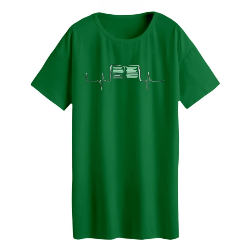 تی شرت لانگ زنانه مدل  کتاب