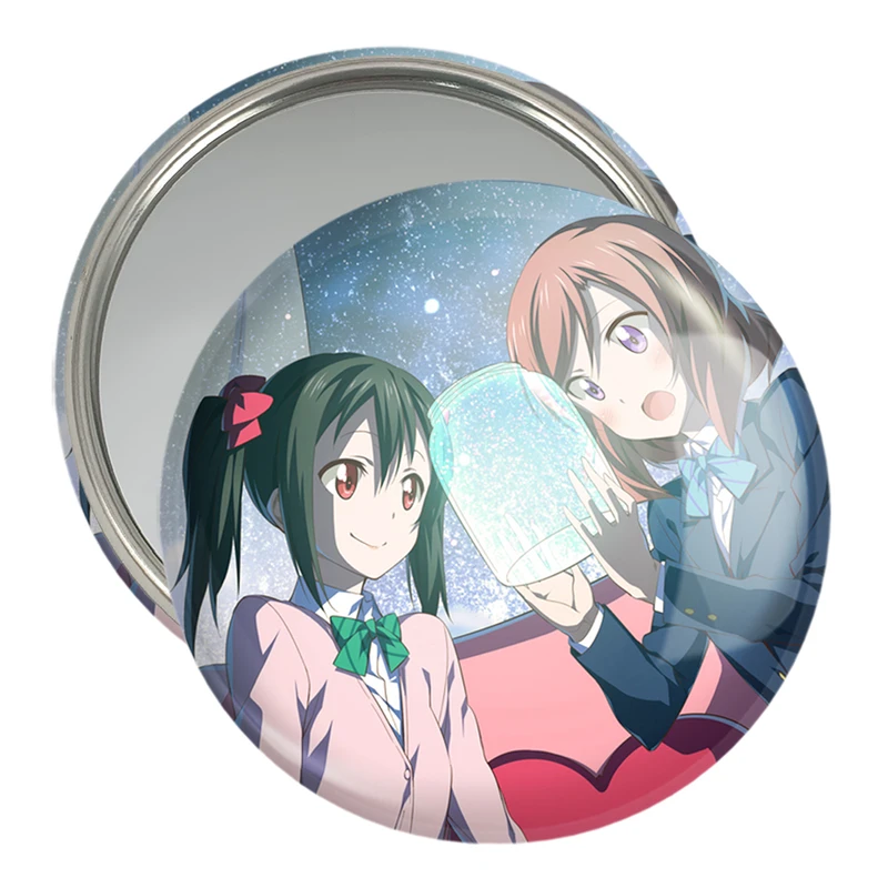 آینه جیبی خندالو مدل ماکی و نیکو انیمه لاو لایو Love Live  کد 18304