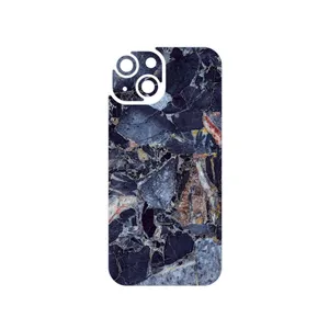 MAHOOT Broken black marble Cover Sticker for Apple iPhone 15