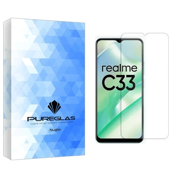 محافظ صفحه نمایش پیور گلس مدل NueGlas مناسب برای گوشی موبایل ریلمی C33