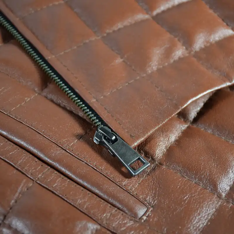 کت چرم مردانه چرمیران مدل پرنس دوزی