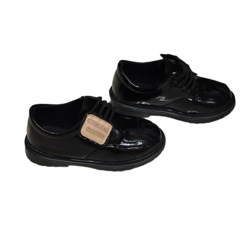 کفش پسرانه مدل ورنی چسب دار