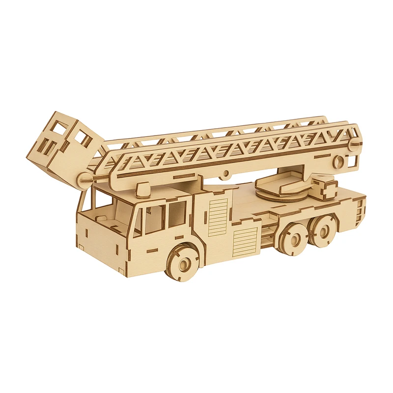 ساختنی 238 تکه مدل ماکت چوبی ماشین آتش نشانی کد M161