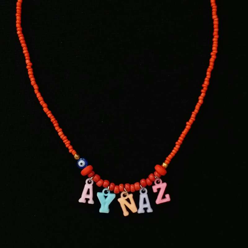 گردنبند دخترانه مدل تابستانی اسم آیناز G207 گردنبند دخترانه مدل تابستانی اسم آیناز G207