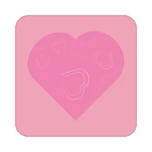 زیر لیوانی کاکتی طرح عاشقانه مدل mp36443