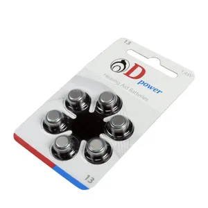 باتری سمعک دی‌پاور مدل ۱۳ بسته ۶ عددی