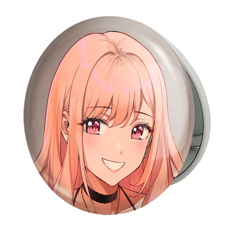 آینه جیبی خندالو طرح مارین کیتاگاوا انیمه دارلینگ در فرنکس مدل تاشو کد 12913 