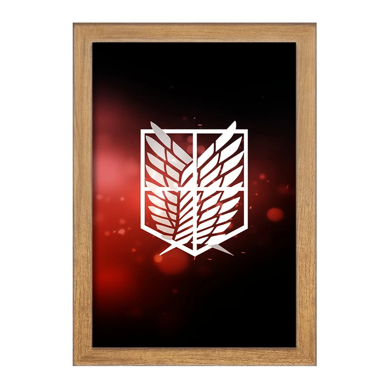 تابلو خندالو مدل بال آزادی انیمه اتک آن تایتان Attack on Titan  کد 10971