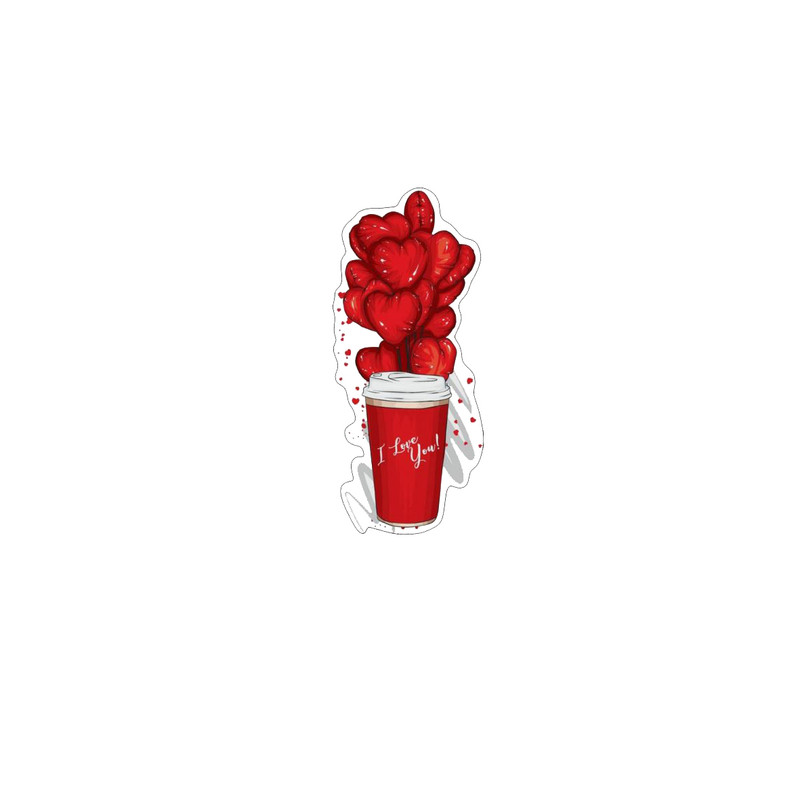 استیکر لپ تاپ طرح love کد 33