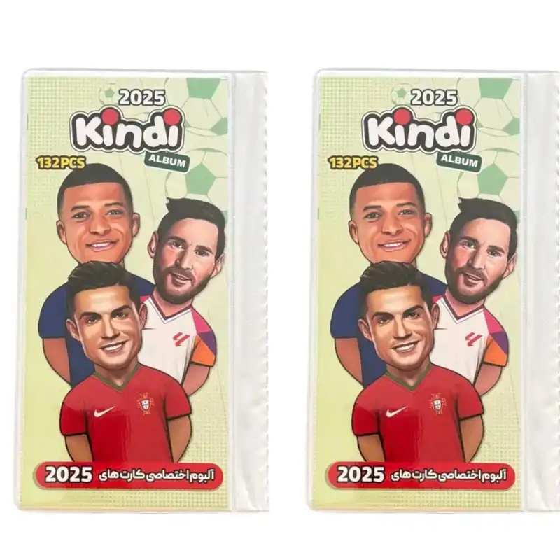 اسباب بازی شانسی کیمدی مدل آلبوم کارت های فوتبالی 2025 بسته 2 عددی