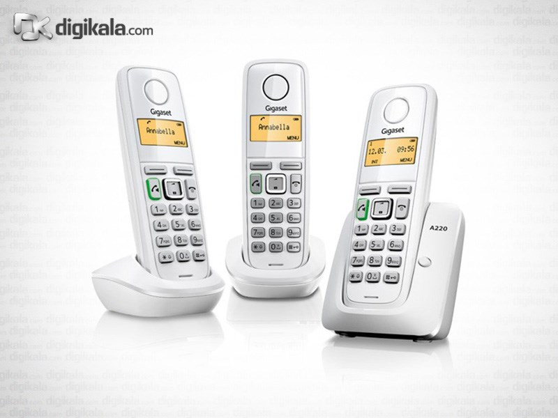 تلفن بی سیم گیگاست سه گوشی A220 1
