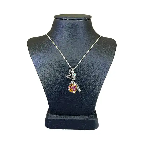 گردنبند زنانه سواروسکی مدل انجل طرح فرشته کد 3320