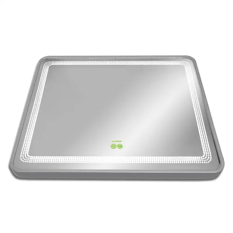 آینه سرویس بهداشتی گلسموند مدل مستطیل ضدبخار کد HLW111M