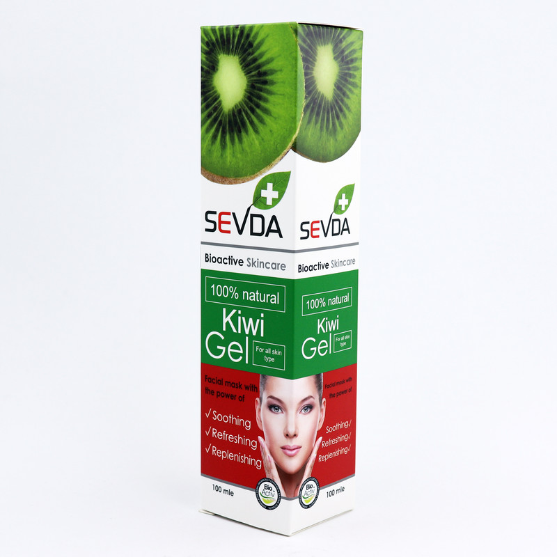 ماسک صورت سودا مدل ذغال یخ و کیوی حجم 100 میلی لیتر مجموعه 2 عددی