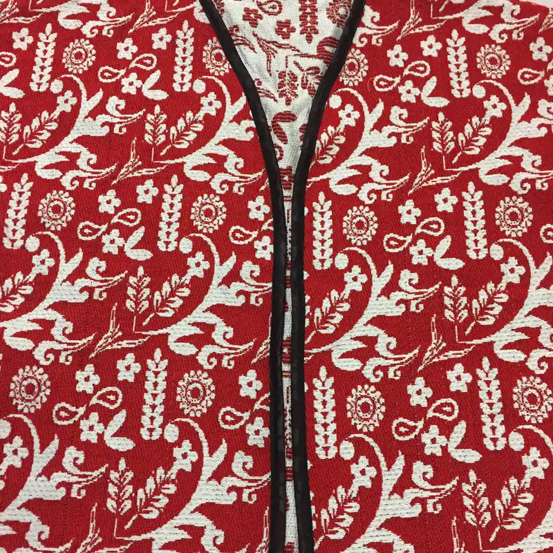 کت زنانه مدل تافته درختی کد tm-2570 رنگ قرمز