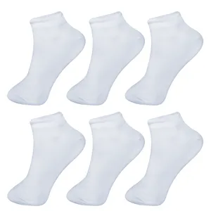 جوراب ساق کوتاه مردانه مدل 05 رنگ سفید بسته 6 عددی