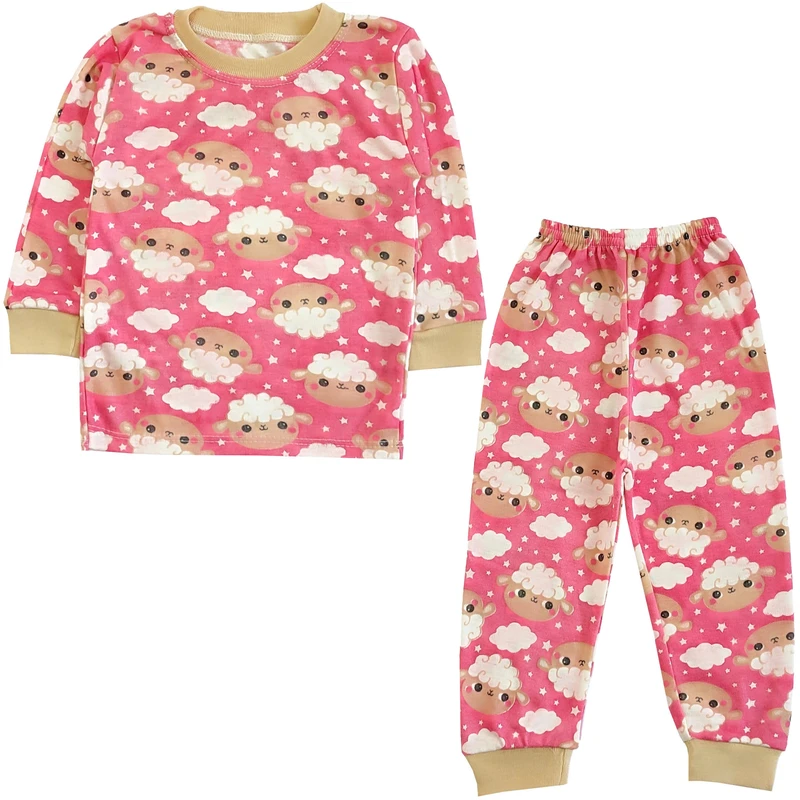 ست تی شرت آستین بلند و شلوار بچگانه مدل ببعی کد 4157