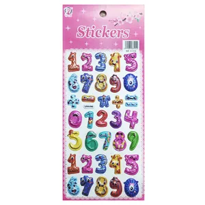 برچسب مدل برجسته طرح اعداد کد 20