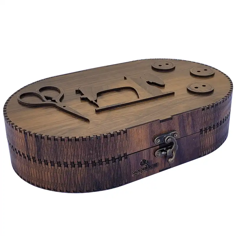 جعبه نخ و سوزن گلدن رز مدل 1634 مجموعه 17 عددی