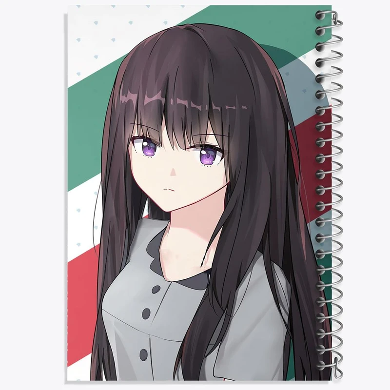 دفتر ژورنال نویسی 50 برگ خندالو مدل نقطه ای طرح تاکینا انیمه لیکوریس ریکویل Lycoris Recoil کد 23064