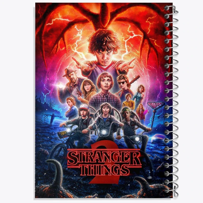 دفتر مشق 100 برگ خندالو طرح سریال استرنجر تینگز Stranger Things کد 19301