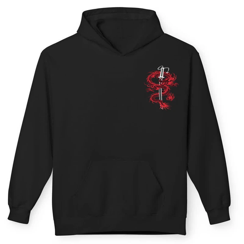 هودی مردانه پاد آفرین مدل اسپرت طرح اژدهاخفن دوطرف چاپ کد 015