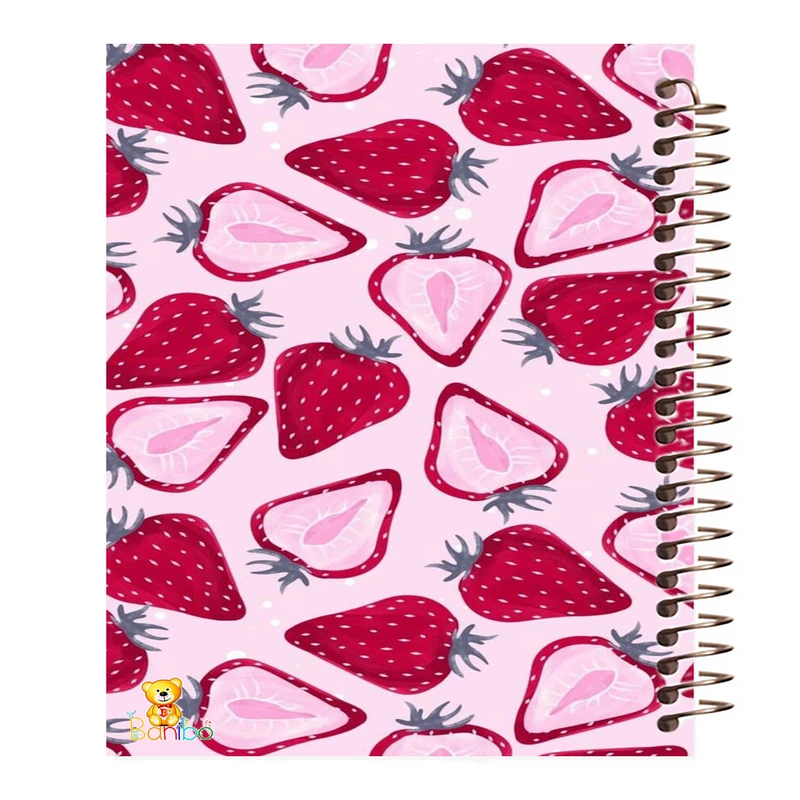 دفتر مشق 100 برگ بانیبو طرح توت فرنگی کد 366