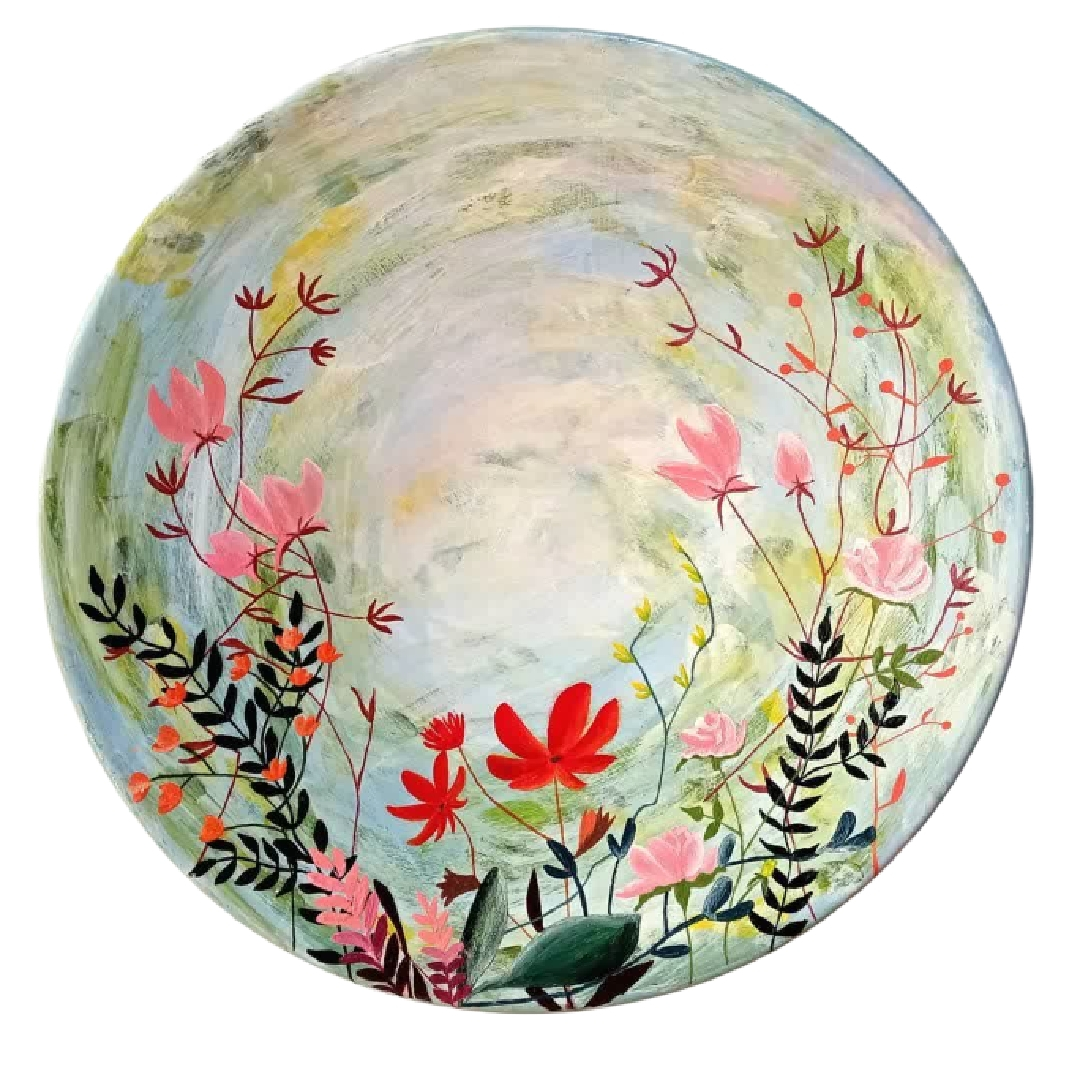 بشقاب دیوارکوب سفالی کد 2