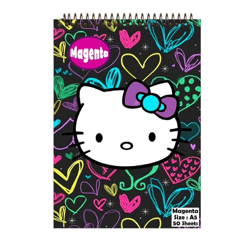 دفتر نقاشی مجنتا طرح کیتی کد 0095