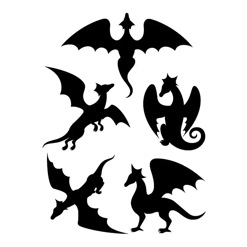 شابلون باتیس آرت طرح اژدها کد 113