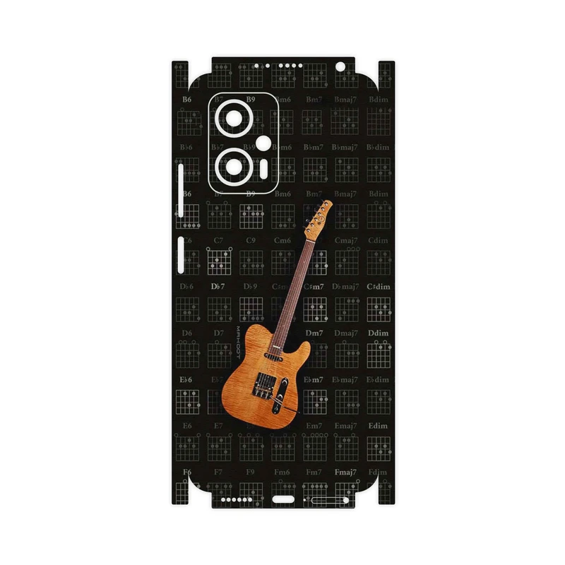 برچسب پوششی ماهوت مدل Guitar_Instrument-FullSkin مناسب برای گوشی موبایل شیائومی Poco X4 GT