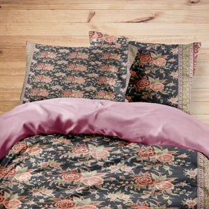 سرویس روتختی مدوپد طرح فرش قم گلفرنگ سراسر مدل C-Ghom033 یک نفره 4 تکه