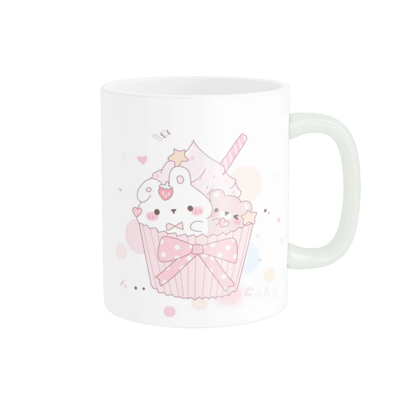 ماگ پاد آفرین مدل عروسکی دخترانه کیوت فانتزی طرح دار پینترستی کد 417