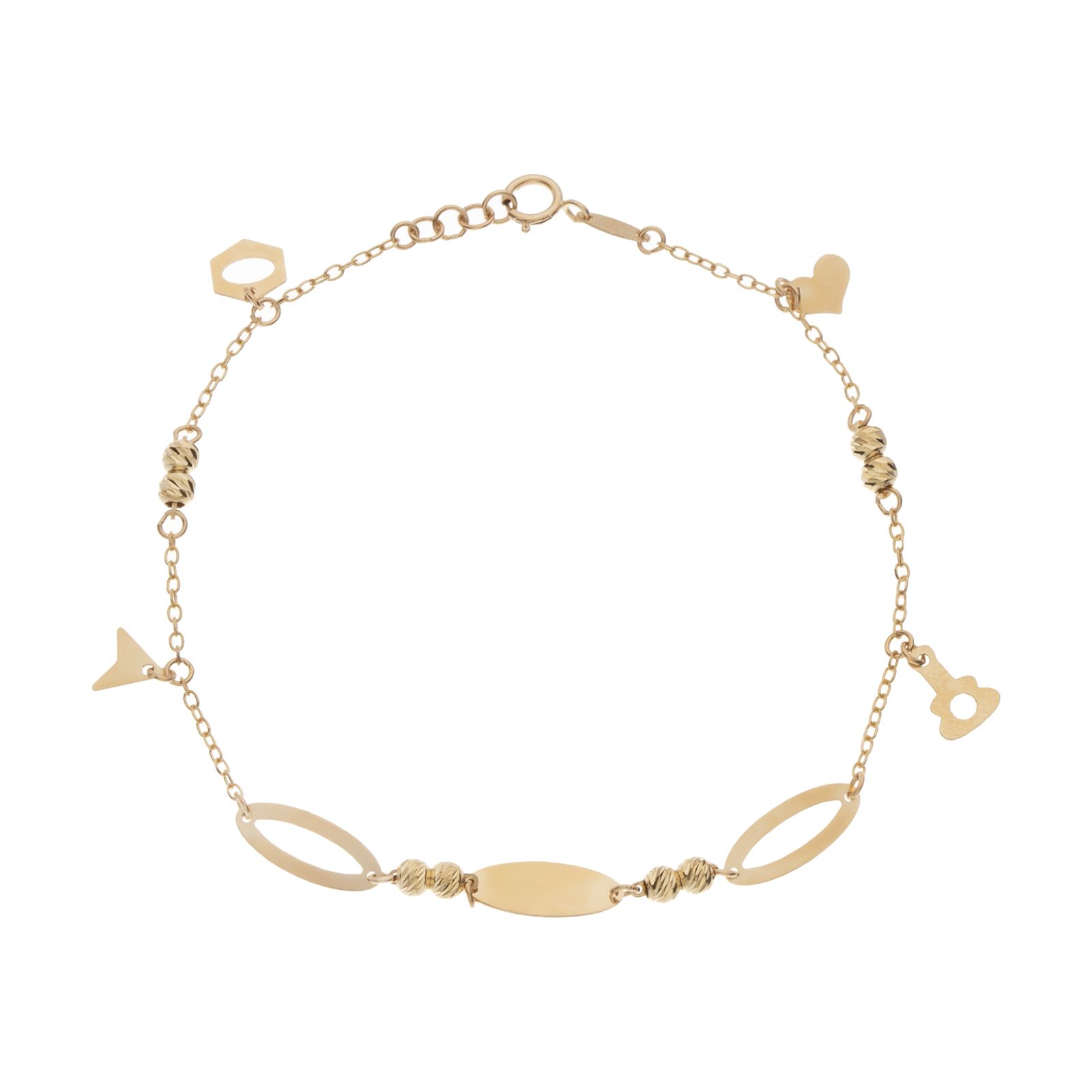 دستبند طلا 18 عیار زنانه مایا ماهک مدل MB1356