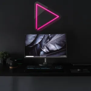 چراغ دیواری نئون دیزاین طرح Play_PN