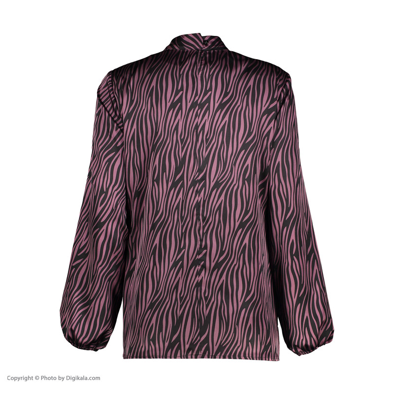 بلوز آستین بلند زنانه مدل زبرا رنگ بنفش