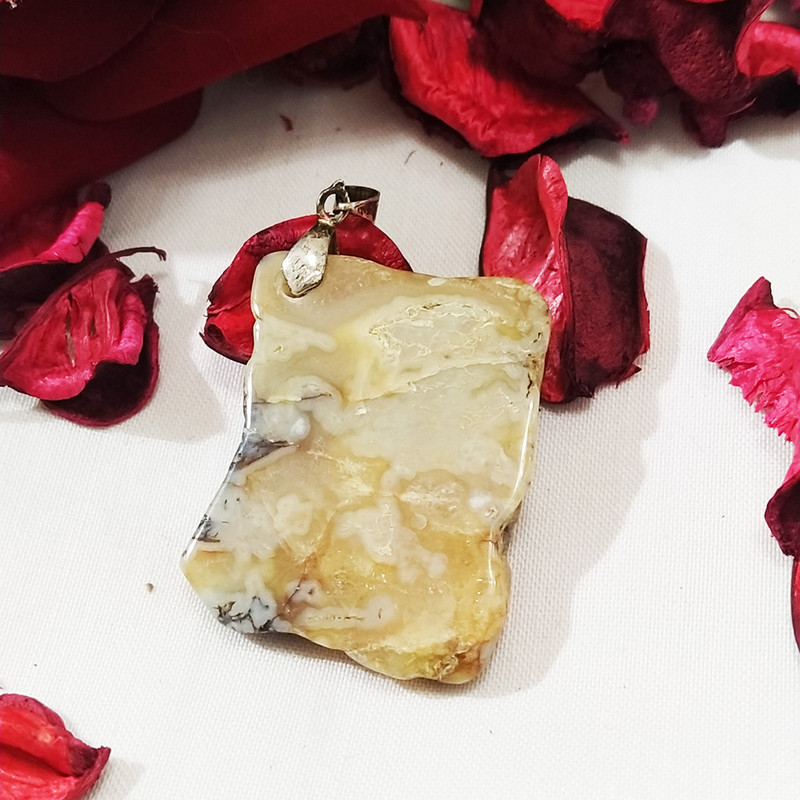 آویز گردنبند نقره زنانه سلین کالا مدل عقیق ce-As117