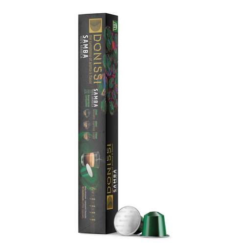 کپسول قهوه برزیلی سامبا 100% عربیکا دونیسی بسته 10 عددی