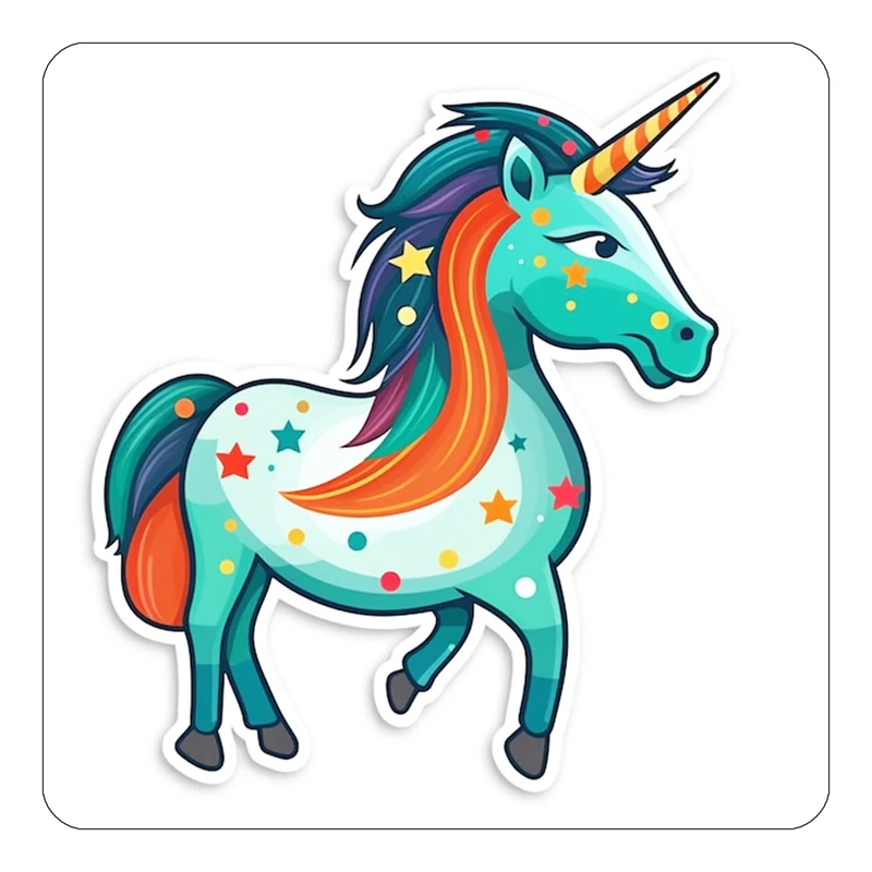 مگنت کاکتی طرح اسب تک شاخ و یونیکورن مدل mp29971