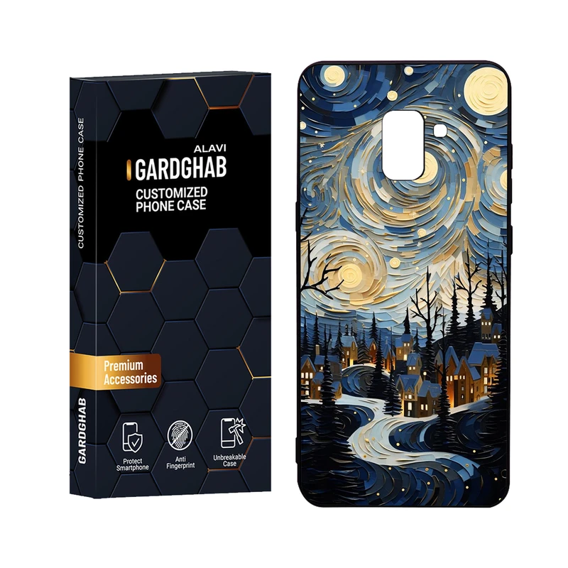 کاور گارد قاب علوی مدل Glass مناسب برای گوشی موبایل سامسونگ Galaxy A8 Plus