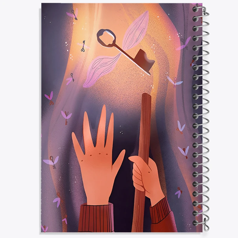 دفتر مشق 100 برگ خندالو طرح کلید جادویی کد F8390