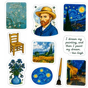 Van Gogh sticker for laptop