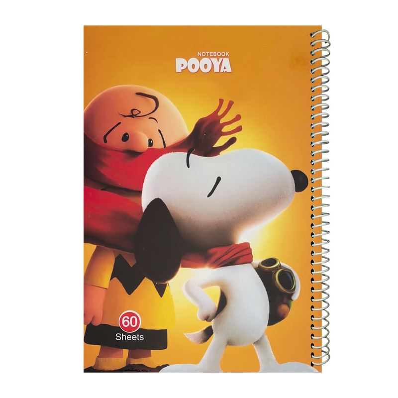 دفتر 60 برگ پویا طرح Snoopy