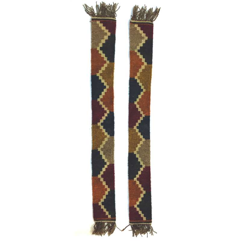 گلیم دستباف کناره طول یک متر مدل آب روان کد 003 یک جفت