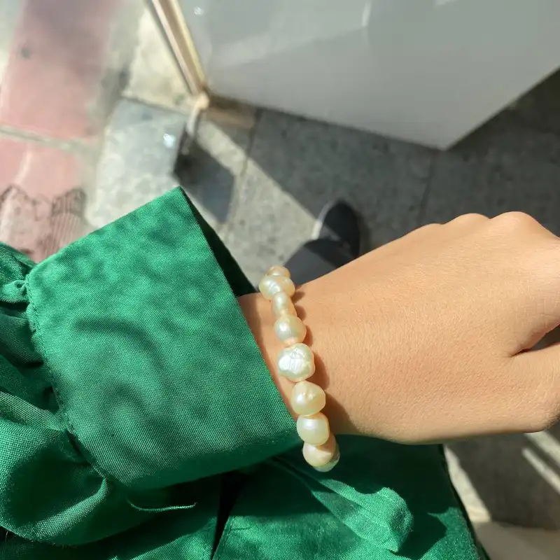 نیم ست نقره زنانه مدل مروارید طبیعی کد MO0024K