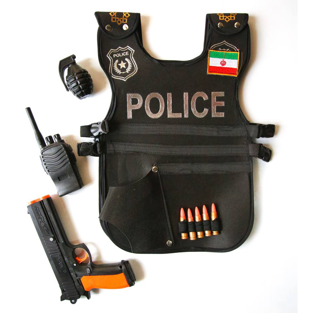 ست ایفای نقش مدل جلیقه پلیس طرح کماندو ضد شورش کد 1